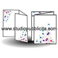 Stampa pieghevoli pubblicitari A5 2 pieghe 3 ante online - Tipografia online Studio Pubblicità