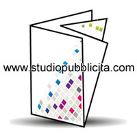 Stampa Pieghevoli pubblicitari A5 online piega a croce - Tipografia online Studio Pubblicità