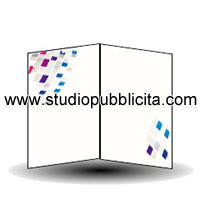 Stampa Pieghevoli online A6 1 piega 2 ante - Tipografia online Studio Pubblicità